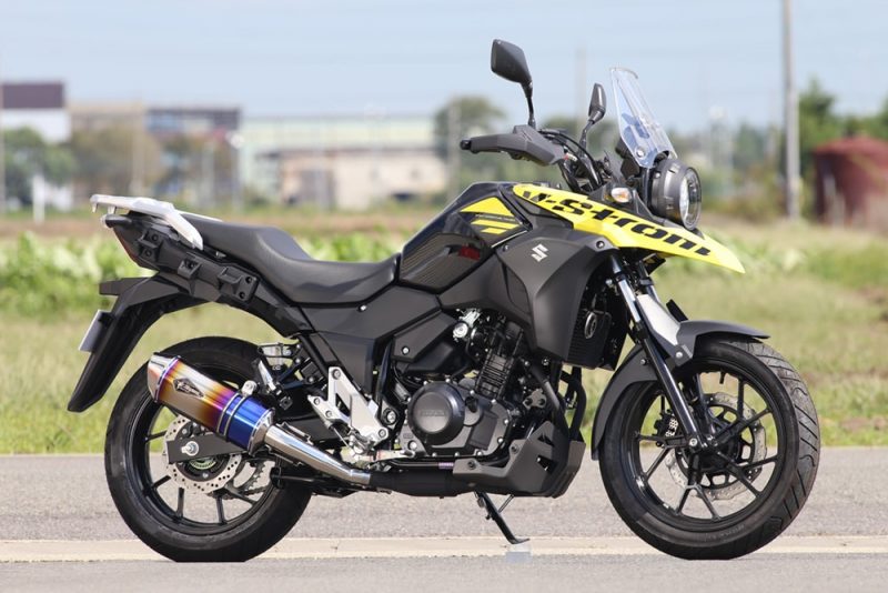 v ストローム250 abs slip on type s マフラー アールズ ギア fun to